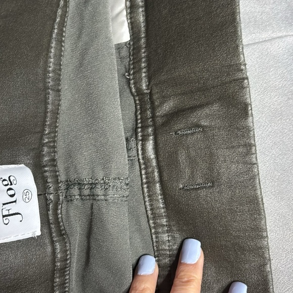 Bevy Flog Stylish Black Faux Leather Joggers size 25 - Picture 13 of 15